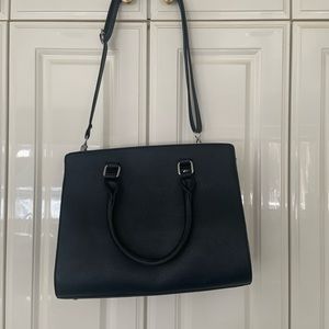 Black leather sachel